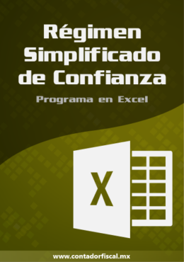 Programa Contable RESICO Régimen Simplificado de Confianza Excel